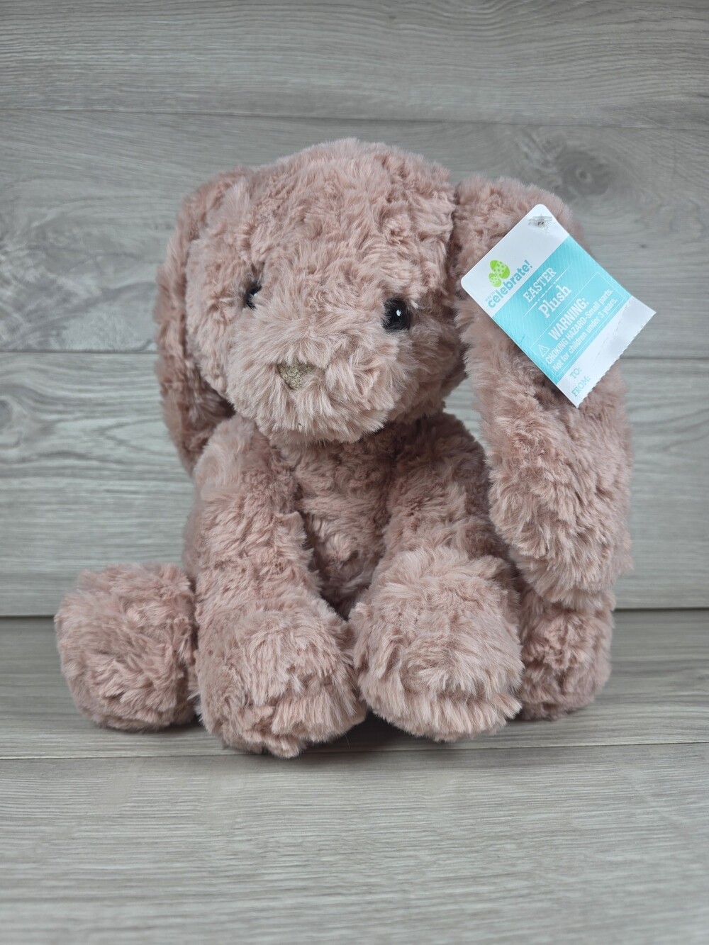 Walmart Easter Plush Rabbit Dusty Pink w Tag Bunny Spring Woodland Creature SU50